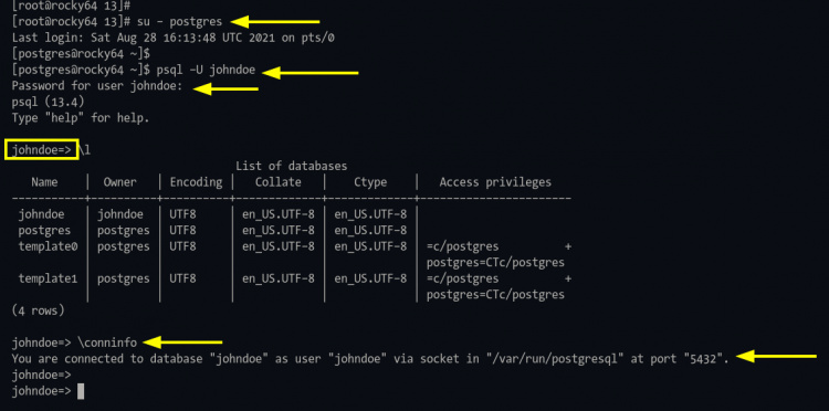 C Mo Instalar Y Utilizar Postgresql En Rocky Linux Howtoforge