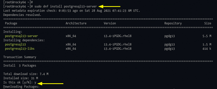 Cómo instalar y utilizar PostgreSQL 13 en Rocky Linux HowtoForge