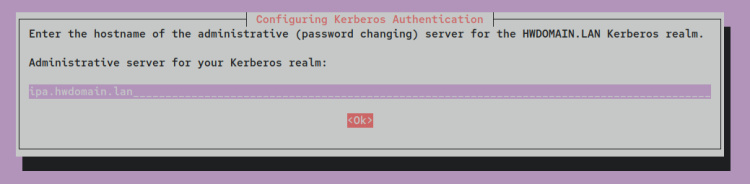 reino kerberos por defecto