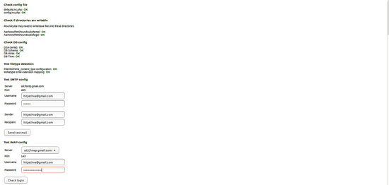 Configuración creada