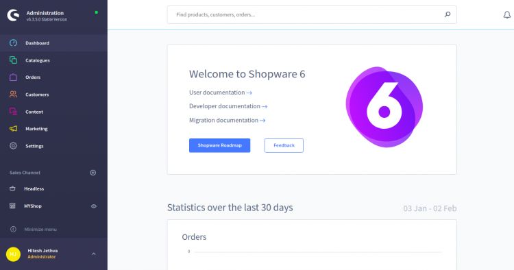 Bienvenido a Shopware 6
