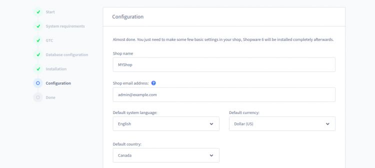Configurar el nombre de la tienda