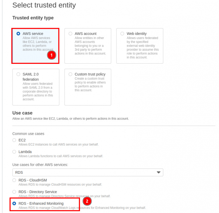 Seleccionar la entidad de confianza