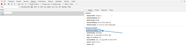 Soporte para Brotli en Nginx