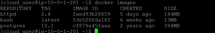 imágenes docker