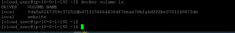 Enumera los volúmenes y podrás ver que el volumen db2 ha desaparecido.