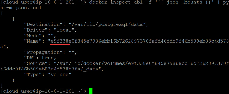 obtener más información sobre el contenedor db1