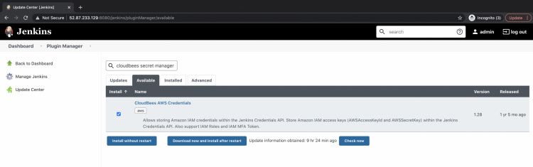 Plugin de credenciales de AWS de CloudBees