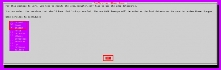 activar la búsqueda de servicios ldap