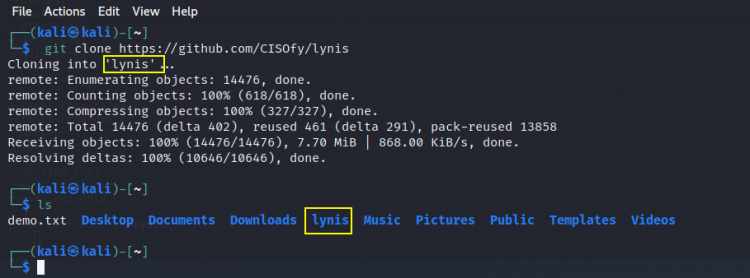 Obtener los archivos de configuración de Lynis de GitHub