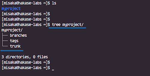 Vista en árbol del proyecto