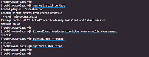 Generar certificado LE SSL