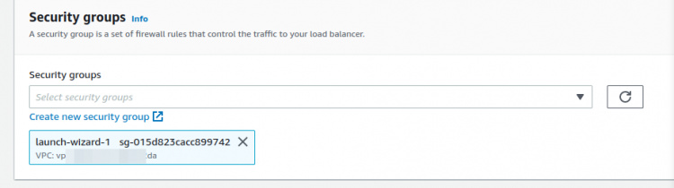 Configurar los grupos de seguridad
