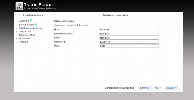 Conexión a la base de datos