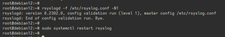 comprobar rsyslog