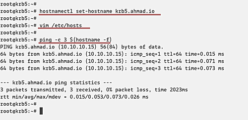 Configuración del nombre de host
