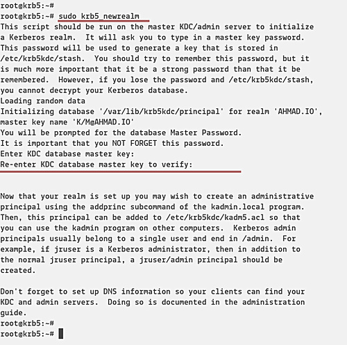 Configurar el servidor KDC Kerberos