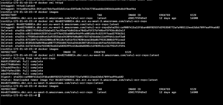 sacar la imagen del repo de ECR