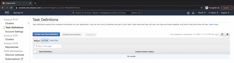 Crear una definición de tarea