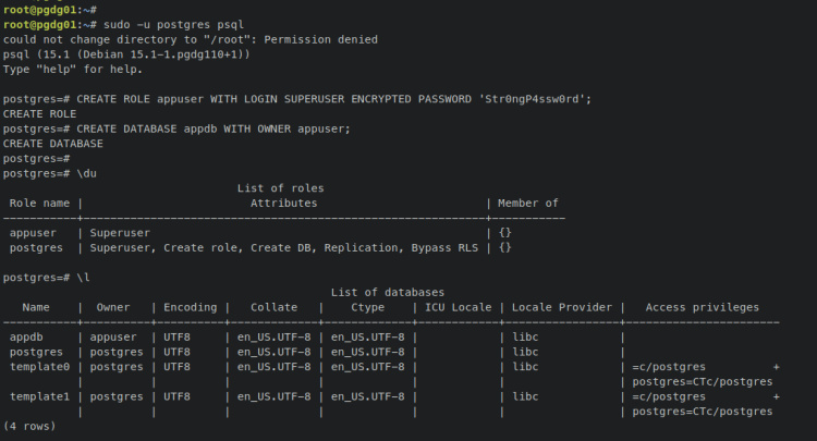 crear base de datos de usuarios
