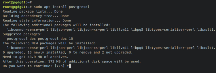 instalar postgresql