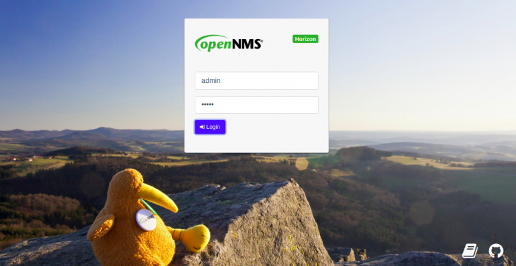 Interfaz web de OpenNMS