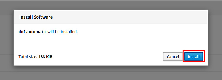 Instalar dnf-automatic a través de la cabina