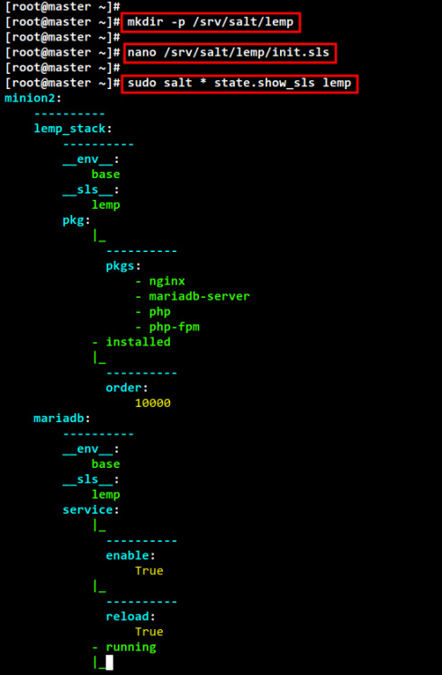 ejecutar la sal de prueba