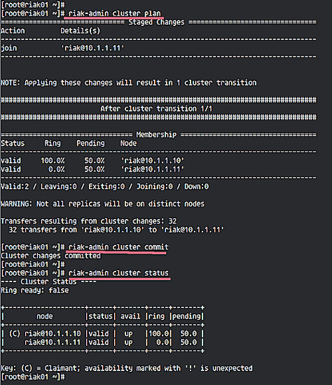 Comprueba el estado del clúster