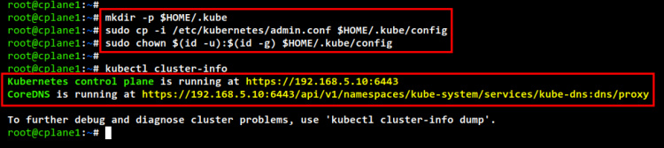 comprobar el clúster de información de kubernetes