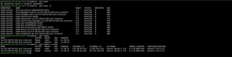 Comprueba los pods del sistema en el clúster