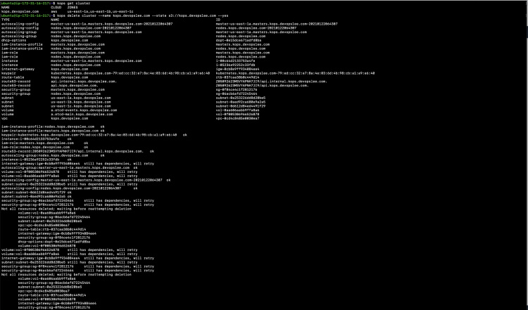 Eliminar el clúster