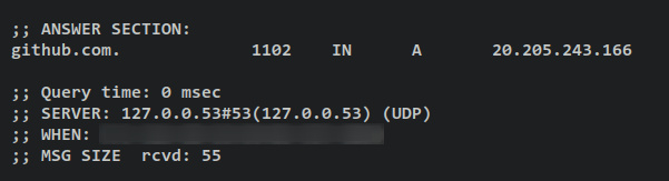 verificar caché dns