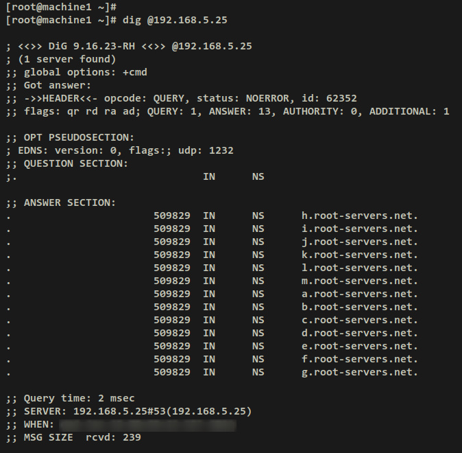 verificar resolución dns no vinculada