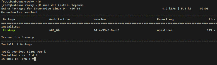 instalar tcpdump