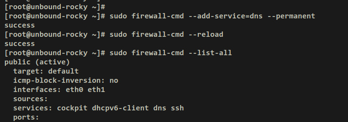 configurar firewalld