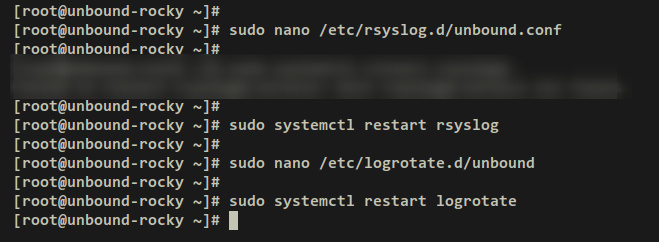 configurar log no enlazado mediante rsyslog y logrotate