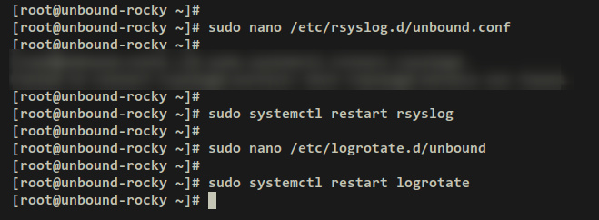 configurar log no enlazado mediante rsyslog y logrotate