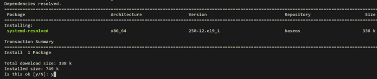 instalar systemd-resuelto