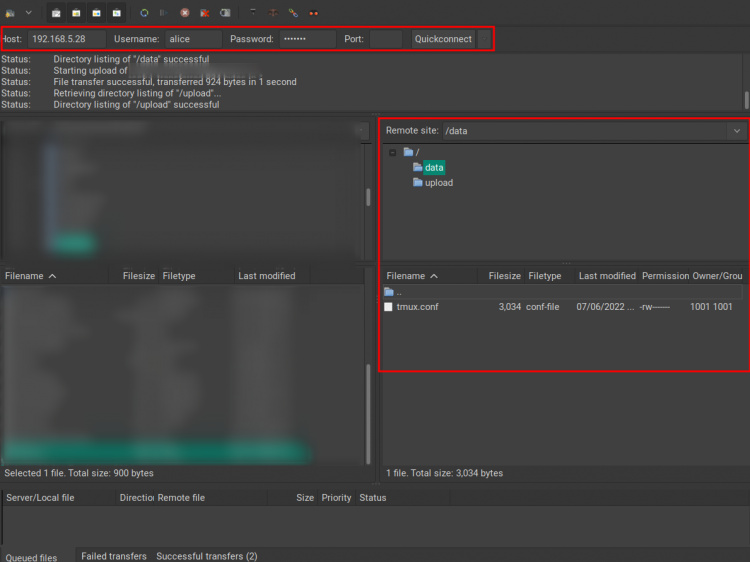 pruebas de carga de archivos
