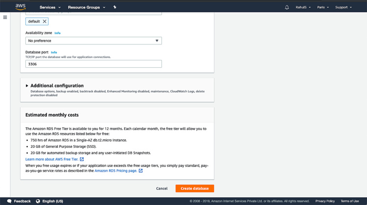 Configuración adicional
