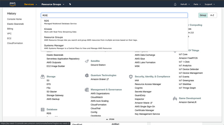 Crear una instancia RDS de MySQL