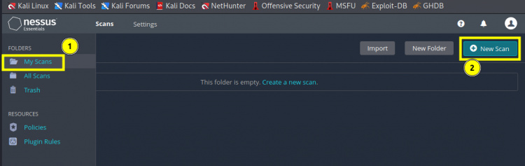 Crear una exploración