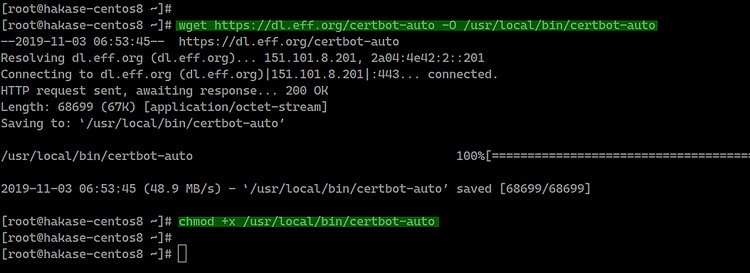 Crear un certificado SSL con Let's encrypt