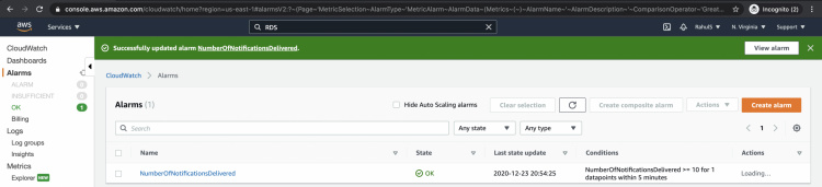 Alarma - En estado Ok