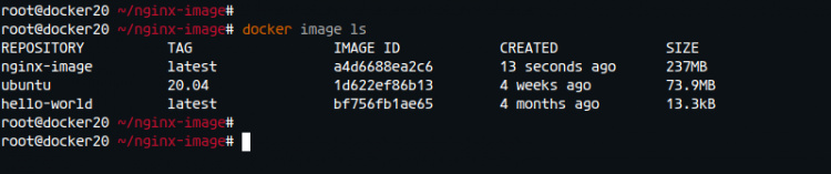 Comprueba las imágenes Docker