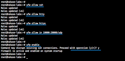 Configurar el cortafuegos UFW