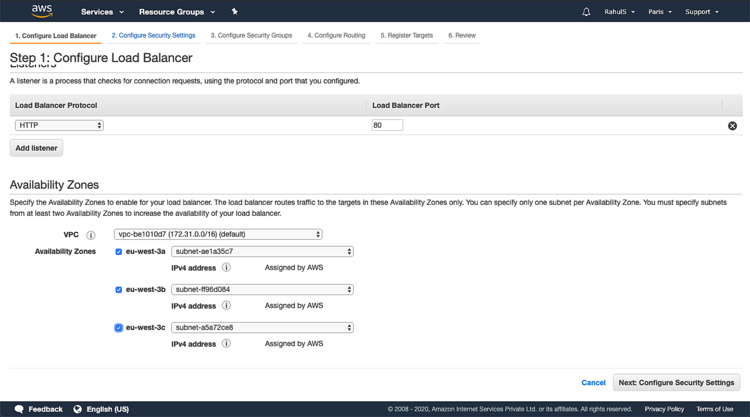 Protocolo del equilibrador de carga