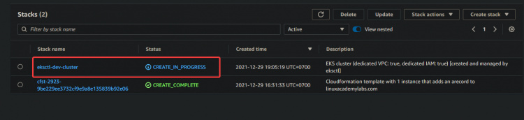 se está creando tu pila de desarrollo