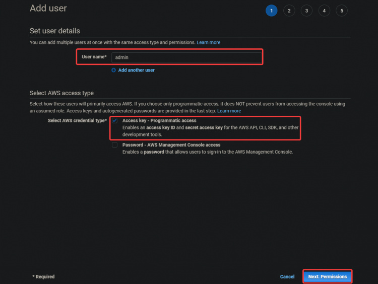 Configurar los detalles del usuario